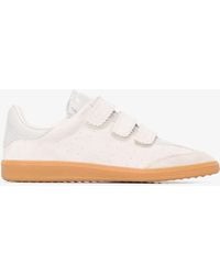 Isabel Marant - White Beth Low Top Velcro Sneakers - Lyst