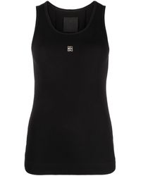 Givenchy - Cotton Ribbed Tank Top - Lyst