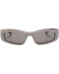 Balenciaga - Rectangle-frame Sunglasses - Lyst