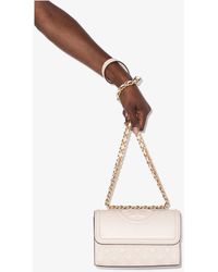 Tory Burch - Neutral Fleming Small Leather Convertible Shoulder Bag - Lyst
