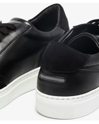 Unseen Footwear Black Helier Classic Leather Sneakers