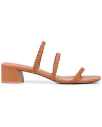 Reformation Assunta Strappy Mules - Pink