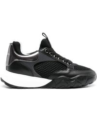 Alexander McQueen - Panelled Chunky Sneakers - Men's - Rubber/calf Leather/fabric/calf Leatherpolyamide - Lyst