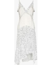 Commission Recess Polka Dot Print Dress - White