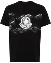 Moncler - Printed T-Shirt - Lyst