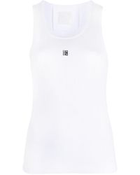 Givenchy - 4g-logo Plaque Sleeveless Top - Lyst