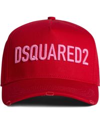 DSquared² - Dsqua2 - Logo-embroide Cotton Cap - Men's - Cotton - Lyst