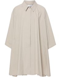 The Row - Neutral Leins Cotton Trench Coat - Lyst