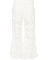 Zimmermann - Lexi Broderie Anglaise Trousers - Lyst