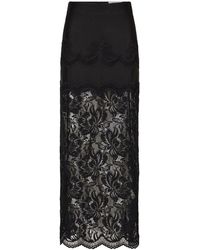 Rabanne - Long Lace Skirt - Lyst