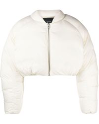 Entire studios - White Pillow Cropped Down Jacket - Unisex - Nylon/polyester/duck Down - Lyst