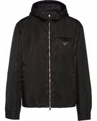 Prada - Re-nylon Hooded Blouson Jacket - Lyst