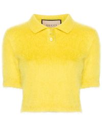 Gucci - Wool-cashmere-silk Polo Shirt - Lyst