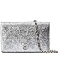 Gucci - GG Marmont Chain Wallet - Lyst