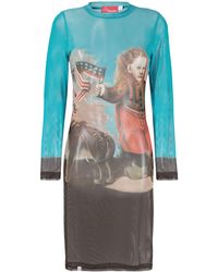 Charles Jeffrey - Powermesh Midi Dress - Women's - Elastane/polyester - Lyst