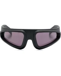 Rick Owens - Ryder D-frame Sunglasses - Unisex - Acetate/acrylic/nylon - Lyst