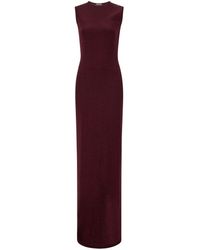 Ferragamo - Lurex Maxi Dress - Lyst