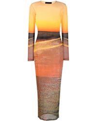 Louisa Ballou - Multicolour High Tide Maxi Dress - Lyst