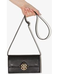 Tory Burch - Miller Leather Chain Wallet - Lyst
