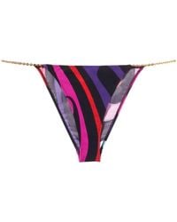 Emilio Pucci - Marmo-print Bikini Bottoms - Lyst