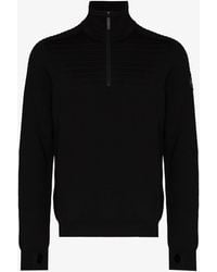 Canada Goose Wool Stormont Quarter - Zip Sweater in Black for Men 