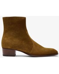 Saint Laurent - Wyatt 40 Suede Chelsea Boots - Men's - Leather/suede - Lyst