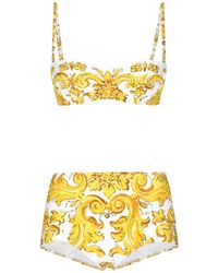 Dolce & Gabbana - Majolica Print Bikini - Lyst