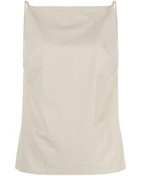 St. Agni - Neutral Open-back Tank Top - Women's - Recycled Polyester/recycled Polyamide - Lyst