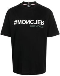 3 MONCLER GRENOBLE - Day-namic Logo-print Cotton T-shirt - Lyst
