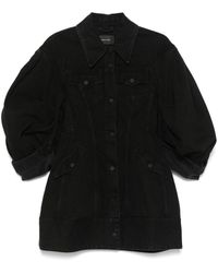 Simone Rocha - Balloon-Sleeve Denim Jacket - Lyst
