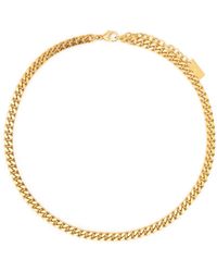 Saint Laurent - Curb-chain Short Necklace - Lyst