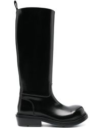 Bottega Veneta - Patent-leather Knee-high Boots - Lyst