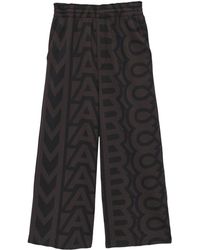 Marc Jacobs - Brown And Monogram Print Oversized Track Pants - Women's - Cotton - Lyst