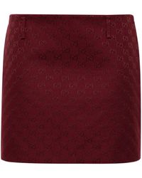 Gucci - gg-canvas Low-rise Mini Skirt - Lyst