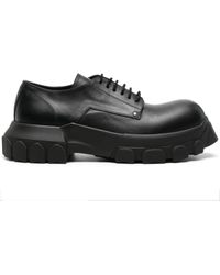Rick Owens - Bozo Tractor Leather Derby Shoes - Lyst