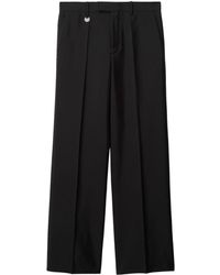 Burberry - Wool And Silk Blend Trousers - Lyst