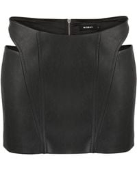MISBHV - Faux-leather Cut-out Miniskirt - Lyst