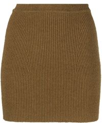 Wardrobe NYC - Ribbed-knit Mini Skirt - Women's - Polyamide/spandex/elastane/cotton - Lyst