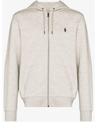 black polo hoodie red horse