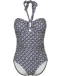 Zimmermann - And White Chain Print Swimsuit - Women's - Elastane/polyamide - Lyst