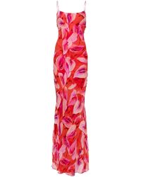 ANDAMANE - Ninfea Floral-print Slip Dress - Lyst