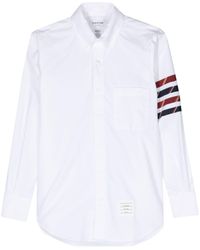 Thom Browne - 4-bar Stripe Cotton Shirt - Lyst