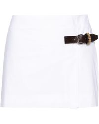 16Arlington - Side-buckle Organic Cotton Miniskirt - Lyst