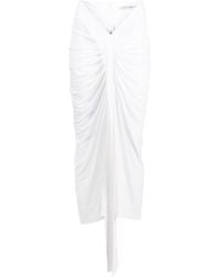Christopher Esber - Carved Draped Jersey Skirt - Lyst