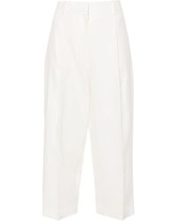 The Row - Tonnie Pleat-detail Cropped Trousers - Lyst