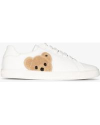Palm Angels Teddy Bear Tennis Trainers - White