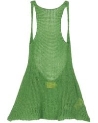 Marques'Almeida - Open-knit Halterneck Top - Women's - Recycled Polyamide/alpaca Wool - Lyst