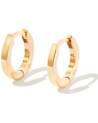 Hatton Labs - -plated Edge Small Hoop Earrings - Lyst