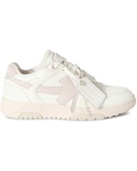 Off-White c/o Virgil Abloh - Slim Out Of Office Leather Sneakers - Lyst