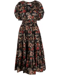Ulla Johnson - Olina Floral-print Cotton Dress - Women's - Cotton - Lyst